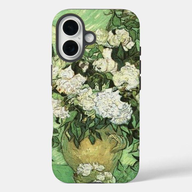 Coques Case-Mate iPhone Vase avec Roses - Van Gogh (Verso)