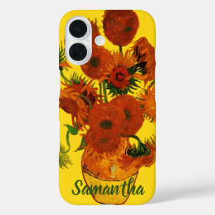 Coque Pour iPhone 16 Vase de fleurs avec 15 tournesols Vincent van Gogh