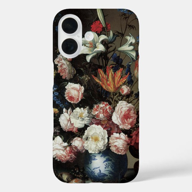 Coques Case-Mate iPhone Vase de fleurs près d'une fenêtre, Balthasar van d (Verso)
