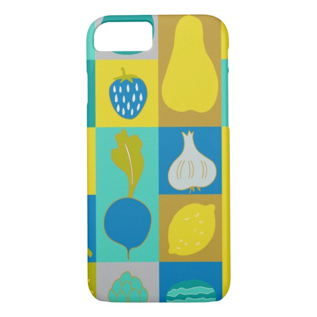 Coques Case-Mate iPhone Veggie Blocks I (Dos)