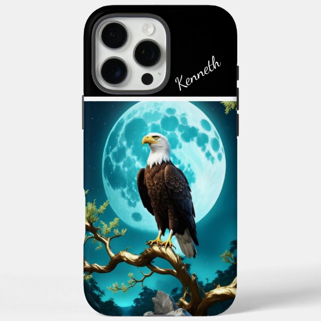 Coques Case-Mate iPhone Veillée lunaire de l'aigle (Verso)