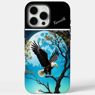 Coque iPhone 16 Pro Max Veillée lunaire de l'aigle