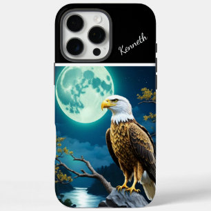 Coque iPhone 16 Pro Max Veillée lunaire de l'aigle