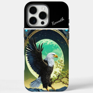 Coque iPhone 16 Pro Max Veillée lunaire de l'aigle