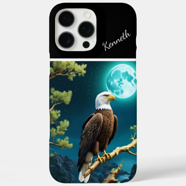 Coques Case-Mate iPhone Veillée lunaire de l'aigle (Verso)