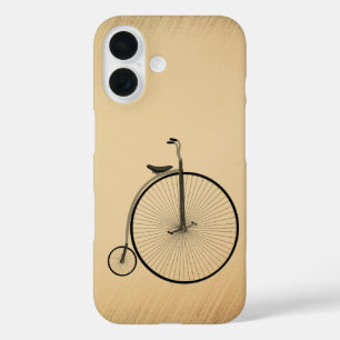 Coque Pour iPhone 16 Vélo ancien à grande roue rustique