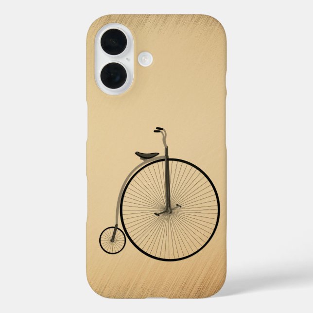 Coques Case-Mate iPhone Vélo ancien à grande roue rustique (Verso)