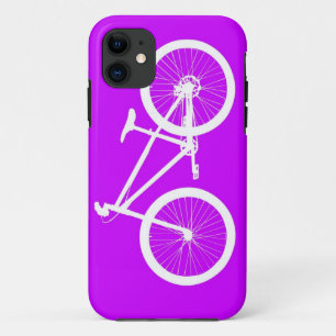 Coque Case-Mate Pour iPhone Vélo blanc sur le pourpre