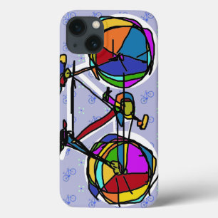 Coques Pour iPhone vélo coloré art heureux