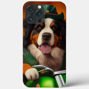 Case-Mate iPhone Case Vélo de conduite de montagne bernoise Saint-Patric