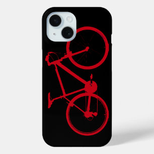 Coque Pour iPhone 15 vélo rouge, vélo