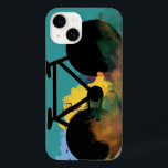 Coque Pour iPhone 14 Vélo, vélo ; vélo / vélo<br><div class="desc">Un graffiti cool style vélo illustration numérique. Vous pouvez utiliser le bouton "customiser" pour changer la couleur arrière - plan rouge</div>