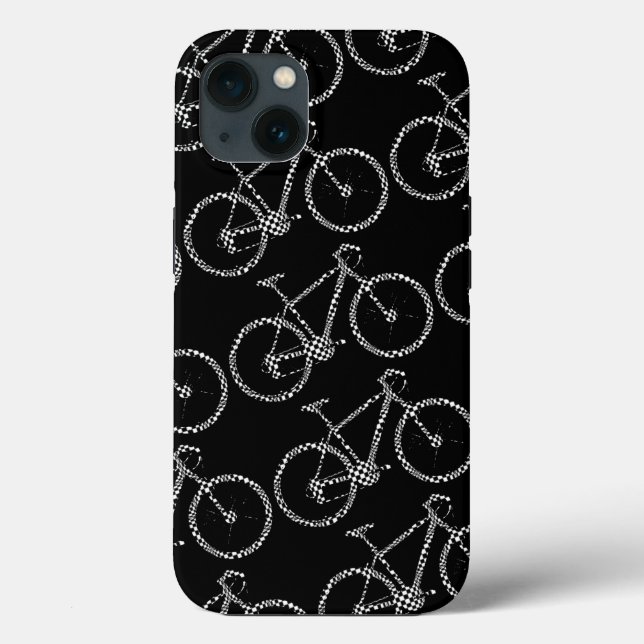 Coques Case-Mate iPhone Vélo vérifié noir (Verso)