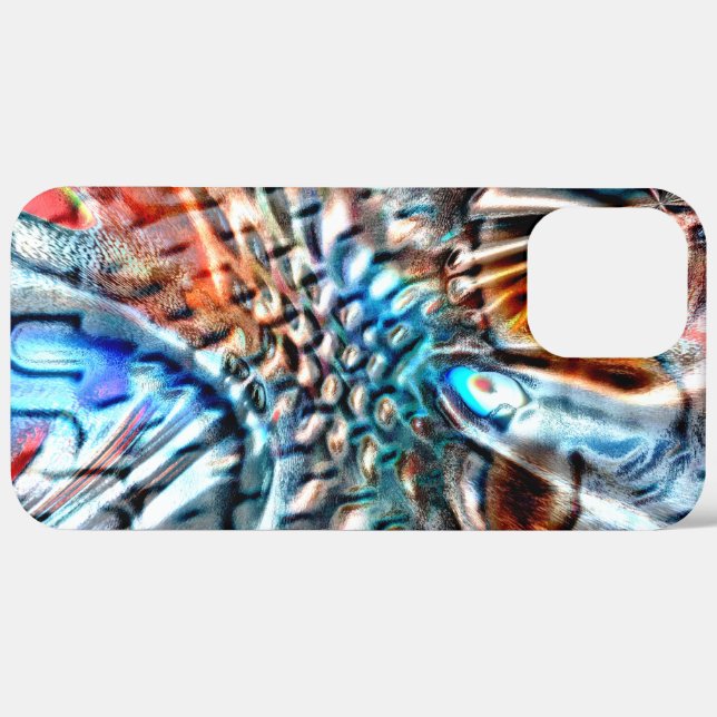 Coques Case-Mate iPhone velours ou plumage de couleur vive, tordu (Retour (horizontal))