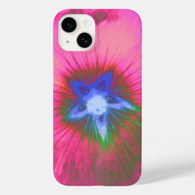 Coques Case-Mate iPhone Velours rose de Hollyhock (Verso)