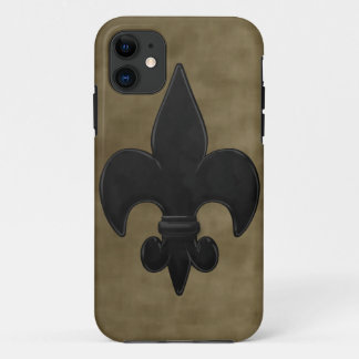 Coque iPhone 11 Velours Saints Fleur De Lis