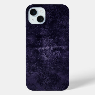 Coque Case-Mate iPhone Velvety Midnight Damask Indigo Purple Grunge