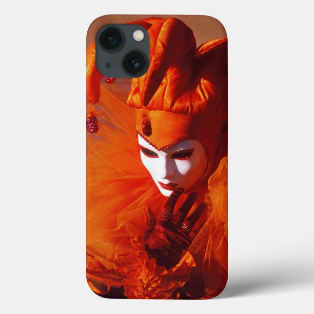 Coques Case-Mate iPhone Venise, Italie (IT) - Costume de carnaval orange (Verso)