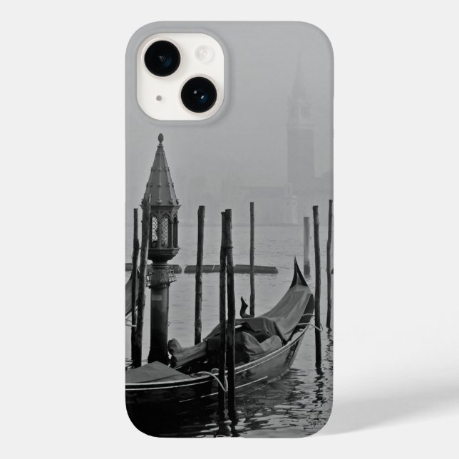Coques Case-Mate iPhone Venise noire et blanche Italie Voyage (Verso)