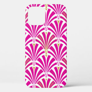 Coque Case-Mate iPhone Ventilateur Art déco motif - menthe rose