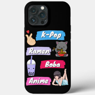 Case-Mate iPhone Case Ventilateur de culture K-Pop, Ramen, Boba et Anime