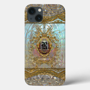 iPhone 13 Case Veraspeece Merci Baroque 6/6 s Monogramme dur