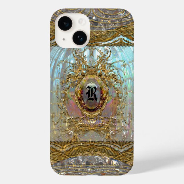Coques Case-Mate iPhone Veraspeece Merci Monogramme baroque (Verso)