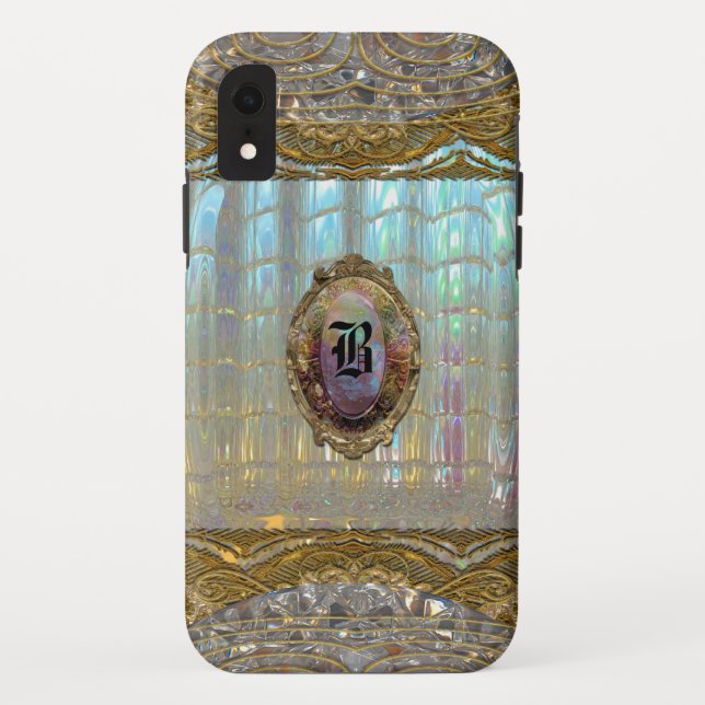 Coques Case-Mate iPhone Veraspeece Sweet Baroque XR Monogramme (Dos)
