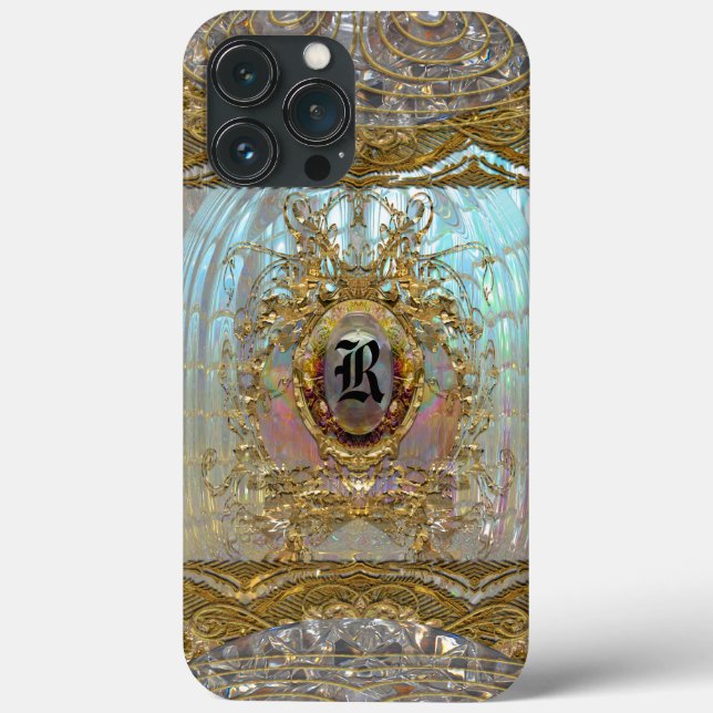 Coques Case-Mate iPhone     VeraspeeceMerci Monogramme baroque  (Verso)
