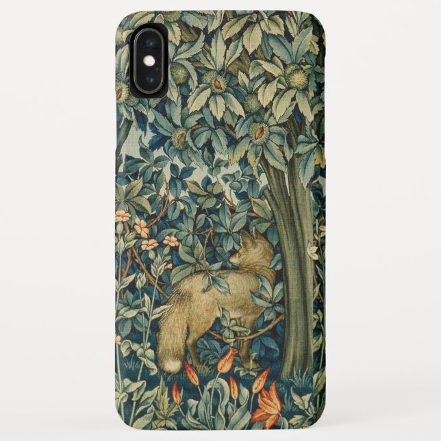 Coques Case-Mate iPhone VERDURE, FOREST ANIMALS Fox, Pheasant, Vert Floral (Dos)