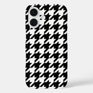 Coque Pour iPhone 16 Vérification de la position de base en noir et bla