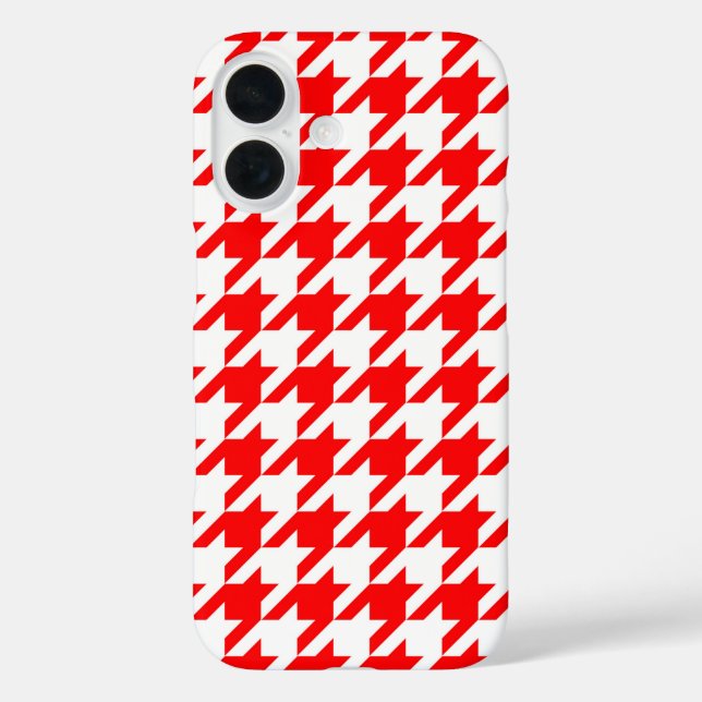 Coques Case-Mate iPhone Vérification de la position de base rouge et blanc (Verso)