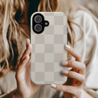 Vérifié Rétro Beige et Crème