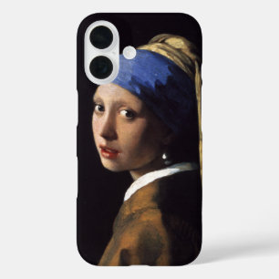 Coques iPhone 16 Vermeer Girl Pearl Élevant Masterpiece Peinture