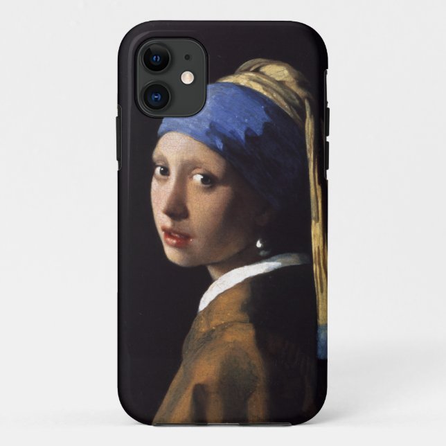 Coques Case-Mate iPhone Vermeer Girl Pearl Élevant Masterpiece Peinture (Dos)