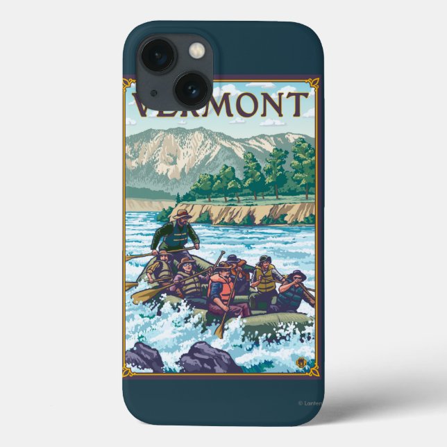 Coques Case-Mate iPhone VermontRiver Rafting Scene (Verso)