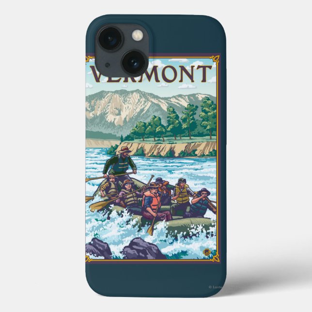 Coques Case-Mate iPhone VermontRiver Rafting Scene (Verso)