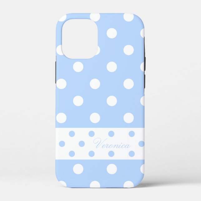 Coques Case-Mate iPhone Veronica - Pois mignons Avec Votre Nom - (Verso)
