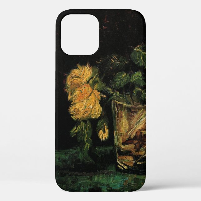 Coques Case-Mate iPhone Verre avec des roses par Vincent van Gogh (Verso)