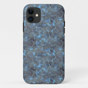 Coques Pour iPhone Verre bleu glacé foncé