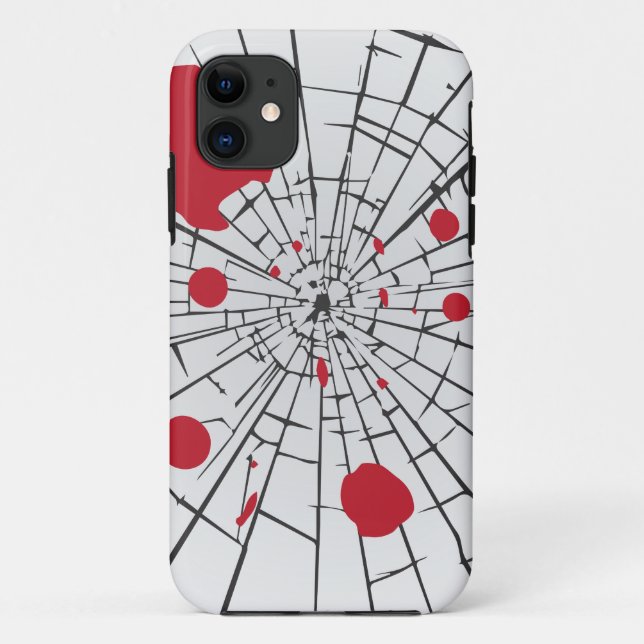 Coques Case-Mate iPhone verre brisé d'halloween (Dos)