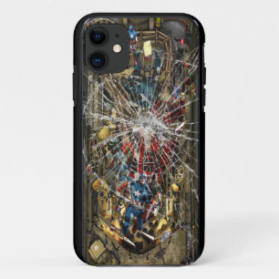 Coques Pour iPhone Verre cassé - Machine à boules