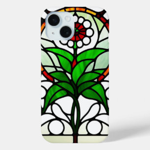Coque Case-Mate iPhone Verre coloré représentant une fleur