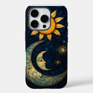 Coque iPhone 16 Pro Verre de taches Design de Tarot mystique Étoiles d