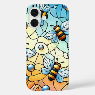 Coque Pour iPhone 16 Verre de tunique des abeilles