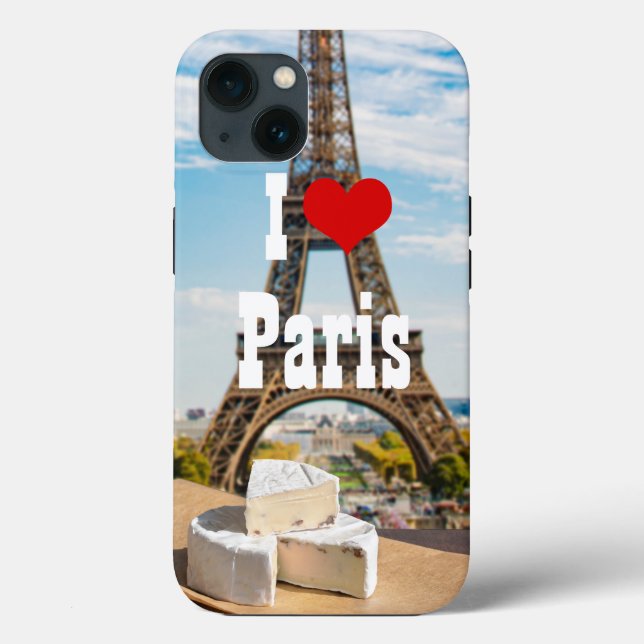 Coques Case-Mate iPhone Verre de vin au brie sur la tour Eiffel (Verso)