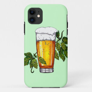 Coque iPhone 11 Verre et houblon de bière