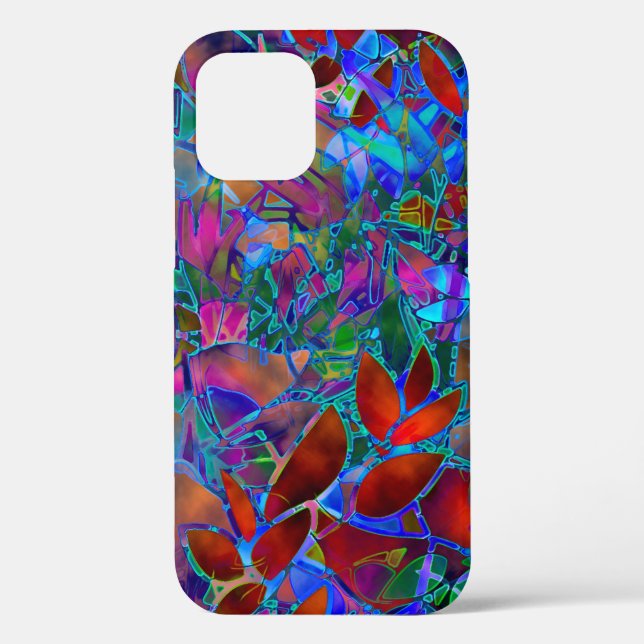 Coques Case-Mate iPhone Verre floral (Verso)