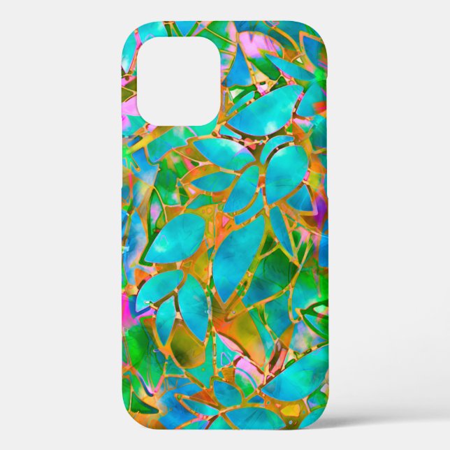 Coques Case-Mate iPhone Verre floral (Verso)