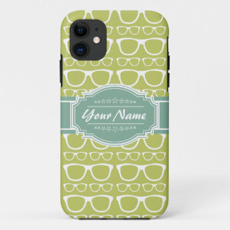 Case-Mate iPhone Case Verres Geeks verts personnalisés